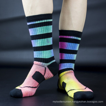 New product printed cycling socks, bicycle sports socks wear-resistant breathable casual tube socks